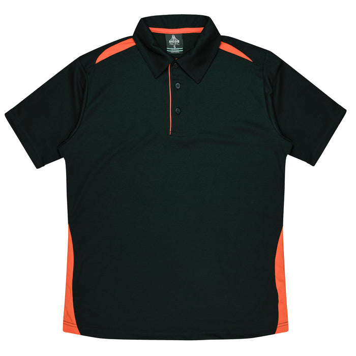 Paterson Kids Polos - BLACK/ORANGE