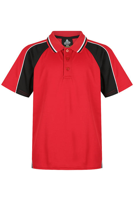 Panorama Kids Polos - RED/BLACK/WHITE