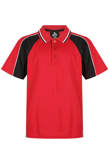 Panorama Kids Polos - RED/BLACK/WHITE
