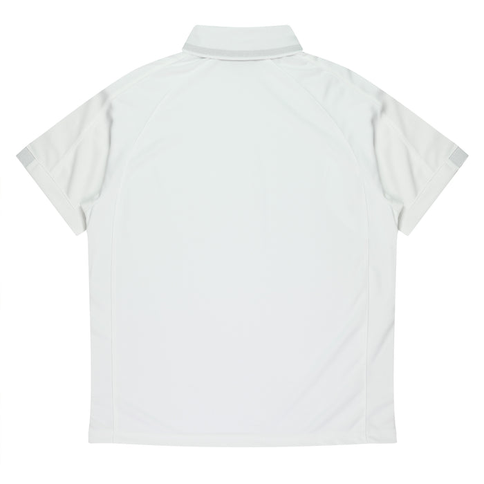 Flinders Mens Polos - WHITE/BLACK