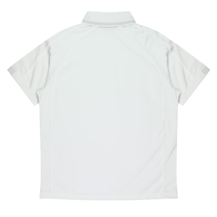 Flinders Mens Polos - WHITE/BLACK