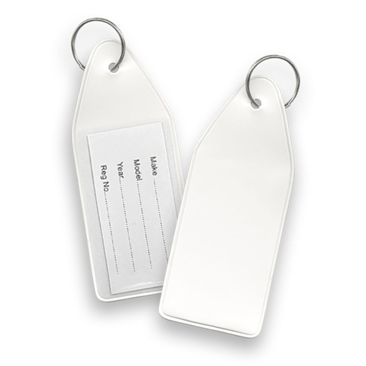 TRENDS Vinyl Key Tag - White