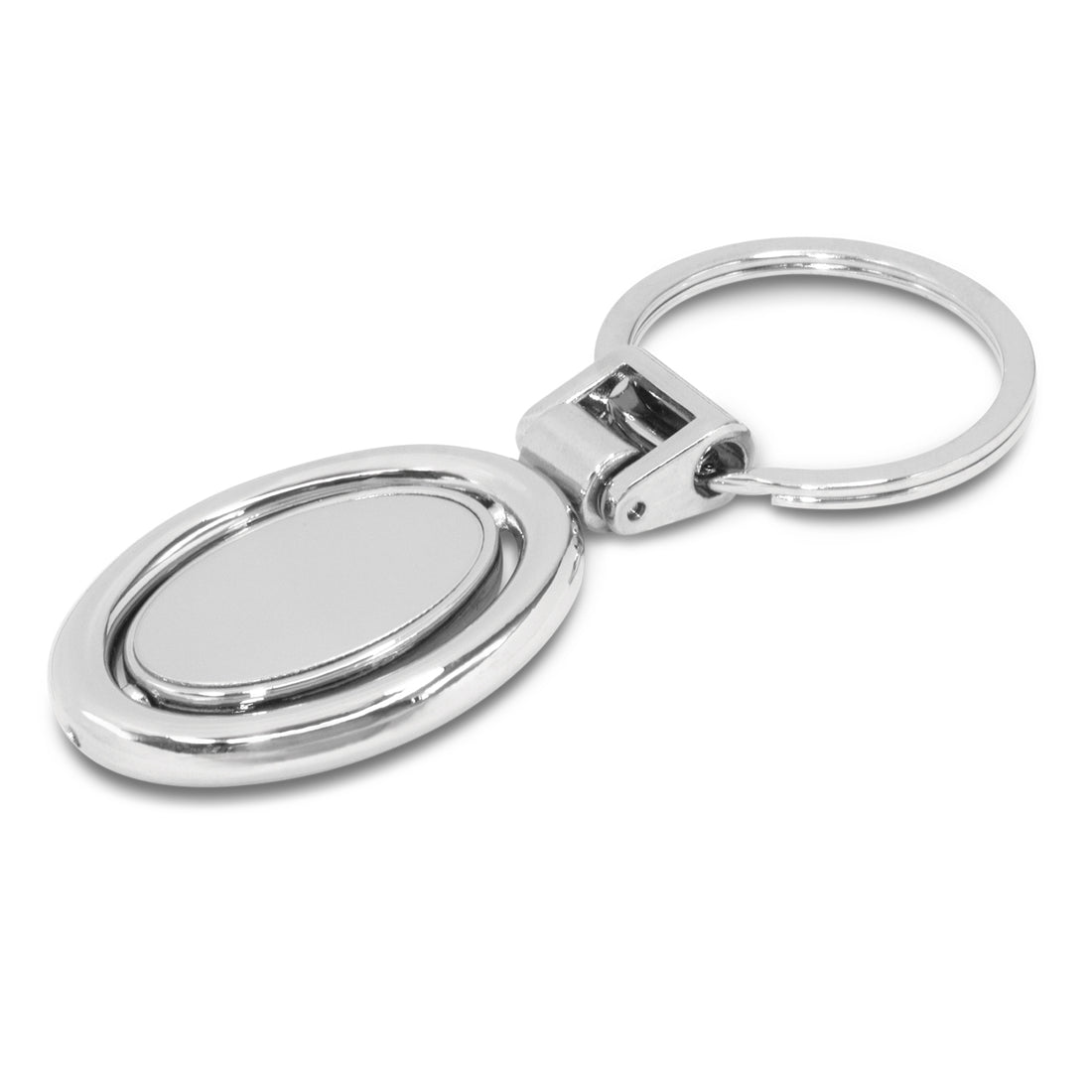 TRENDS Spinning Metal Key Ring - Shiny Chrome