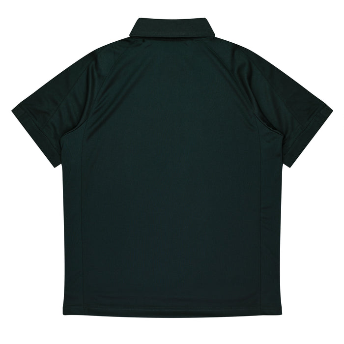 Flinders Mens Polos - BLACK/TEAL