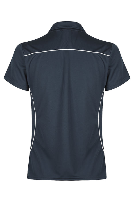 Kuranda Lady Polos - NAVY/WHITE