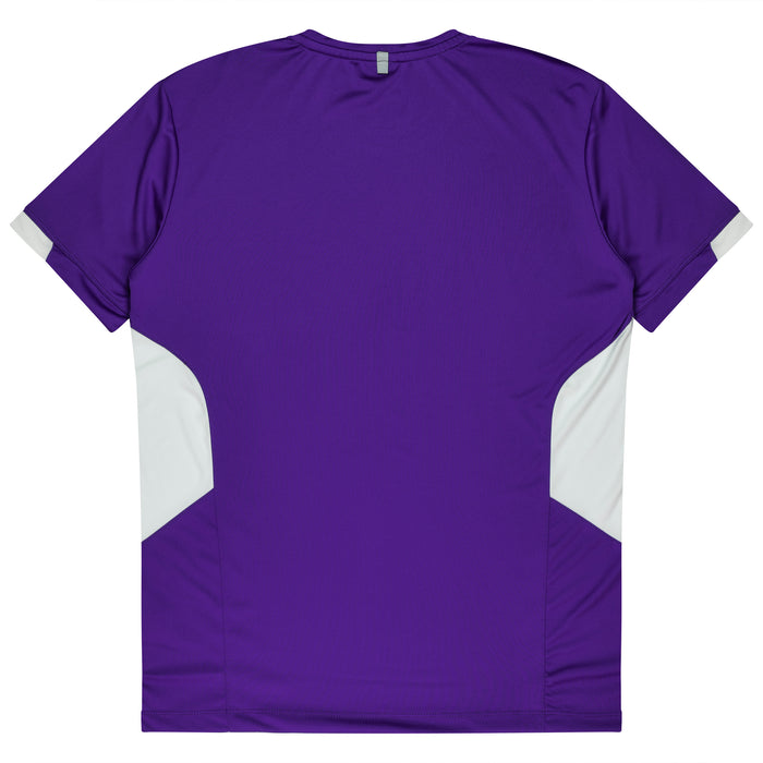 Tasman Mens Tees - PURPLE/WHITE