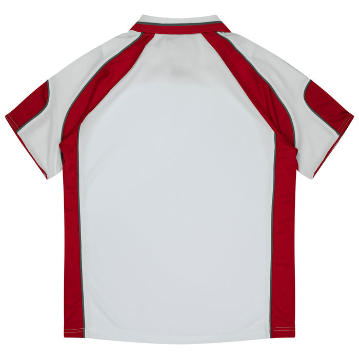 Murray Kids Polos - WHITE/RED