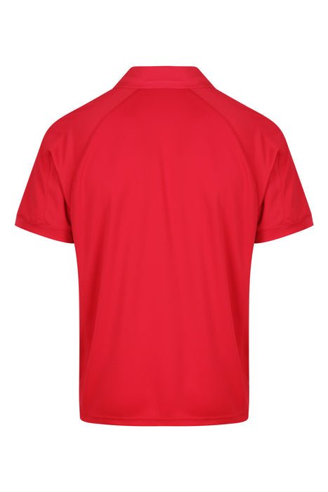Flinders Mens Polos - RED/WHITE