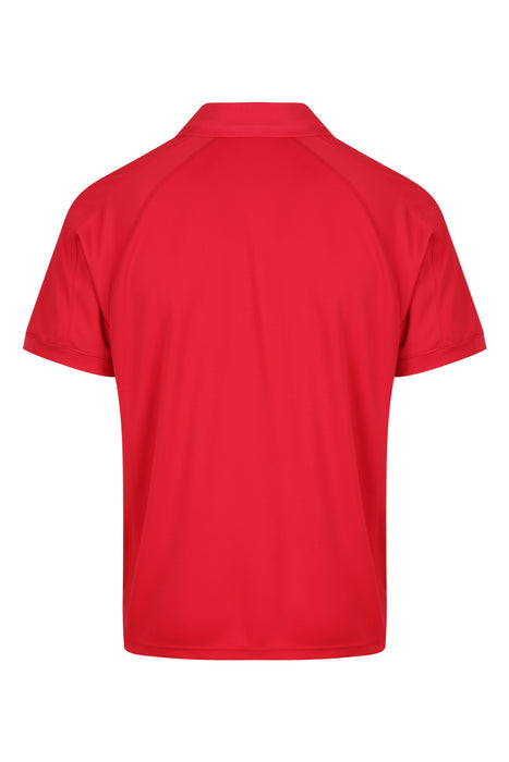 Flinders Mens Polos - RED/WHITE