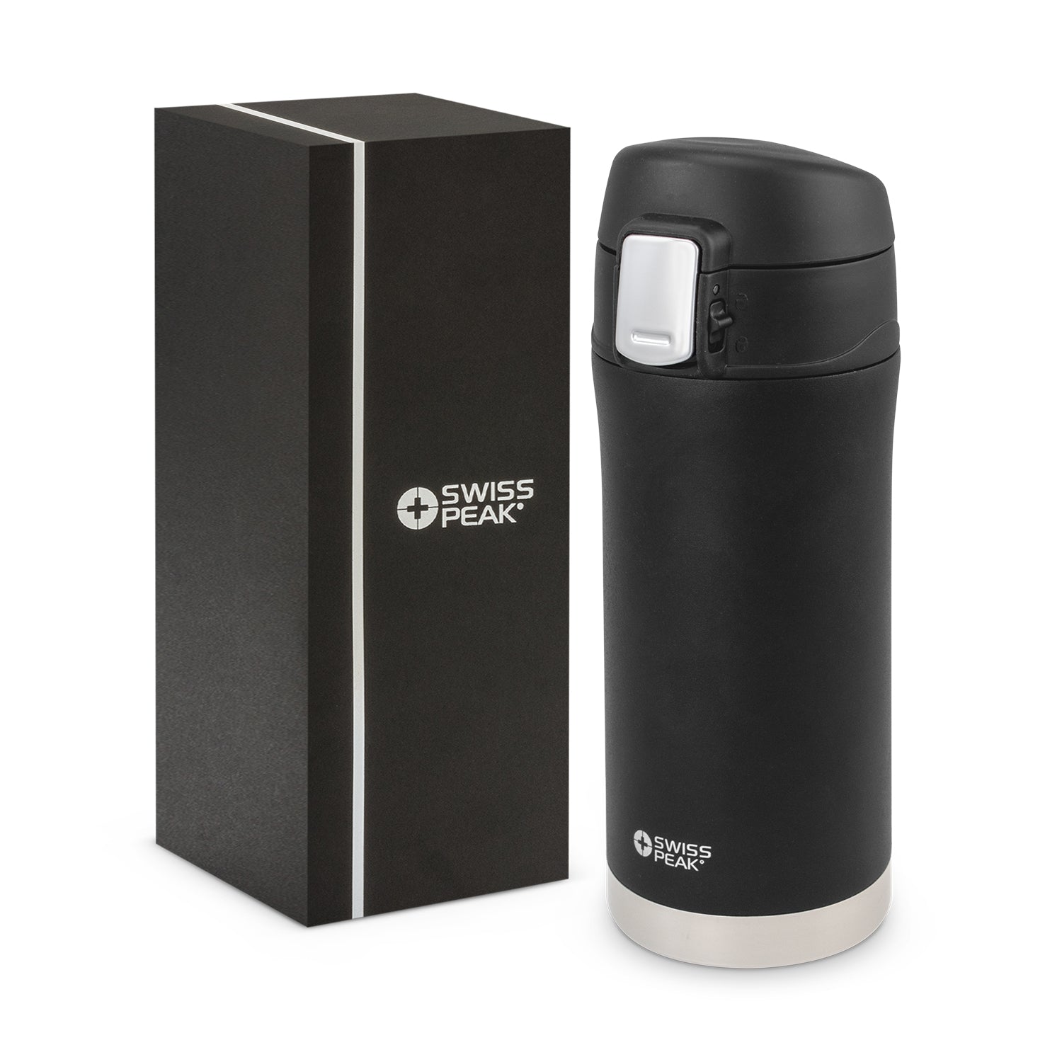 TRENDS Swiss Peak Elite Copper Vacuum Mug - Black