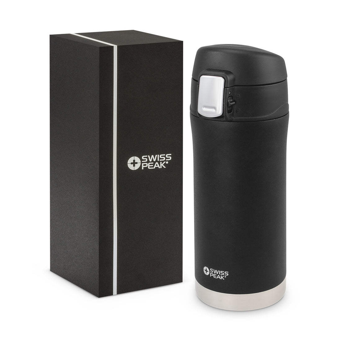 TRENDS Swiss Peak Elite Copper Vacuum Mug - Black