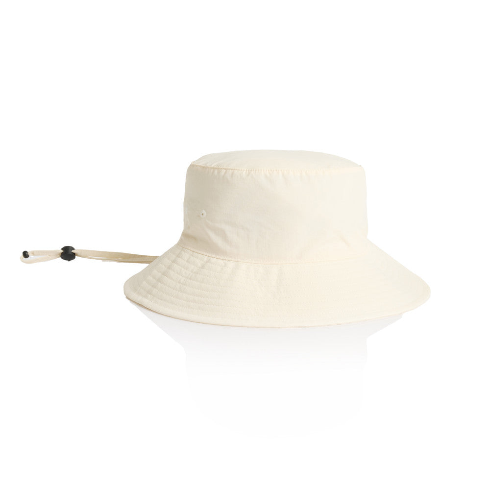 AS Colour Nylon Wide Brim Bucket Hat 1174 - Ecru front