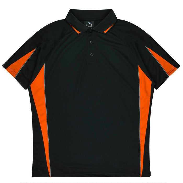 Eureka Kids Polos - BLACK/ORANGE