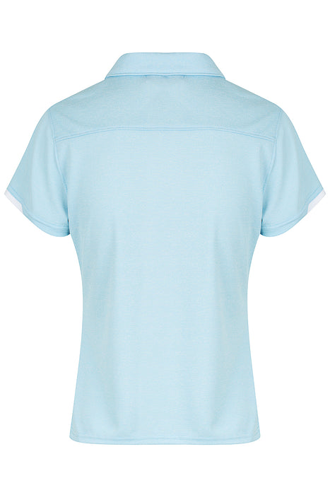 Morris Lady Polos - LIGHT BLUE/WHITE