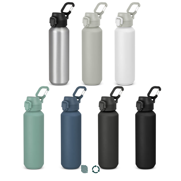 TRENDS Equinox Recycled Aluminium Bottle Pad Printed logo included