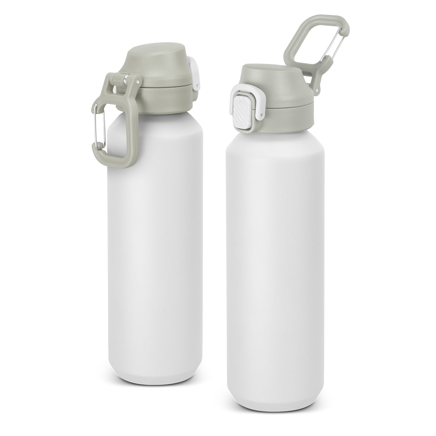 TRENDS Equinox Recycled Aluminium Bottle - White/Light Grey
