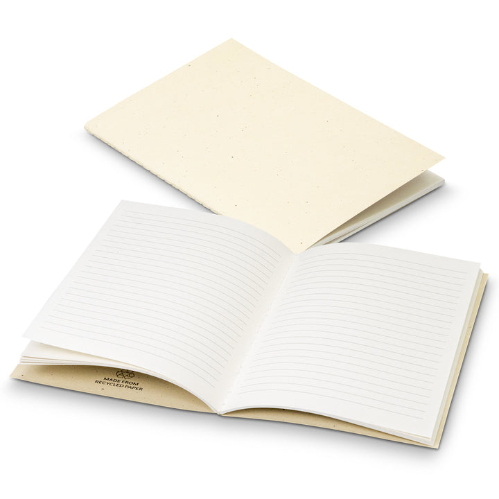 TRENDS Terra Recycled Paper Soft Cover Notebook pad printed logo included