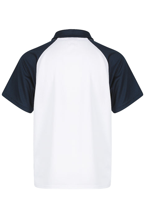 Manly Kids Polos - WHITE/NAVY