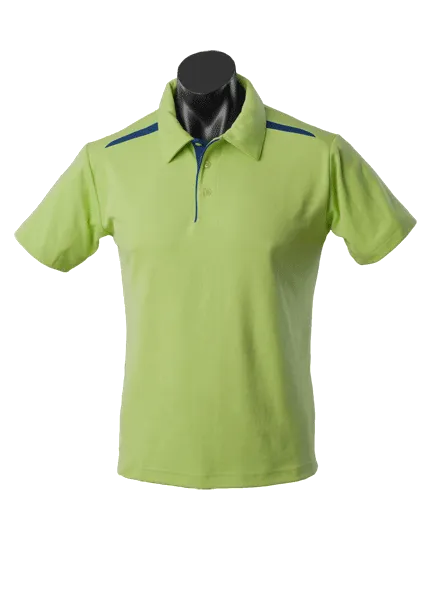 Paterson Kids Polos - SAGE/NAVY