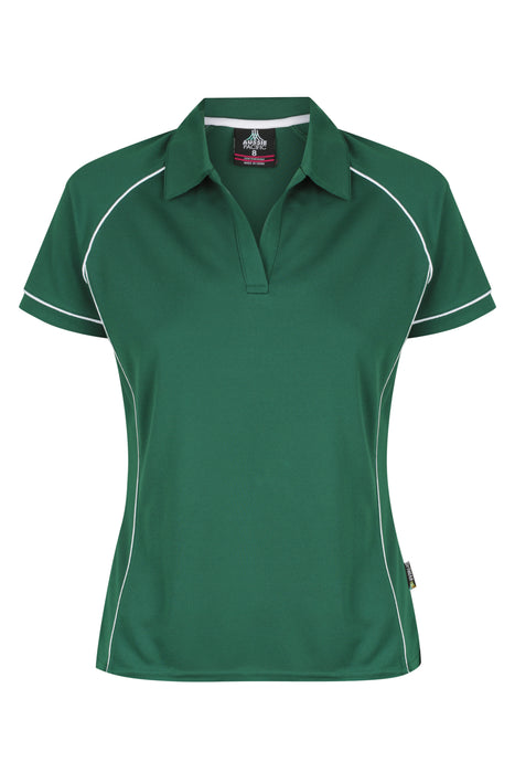 Endeavour Lady Polos - BOTTLE/WHITE