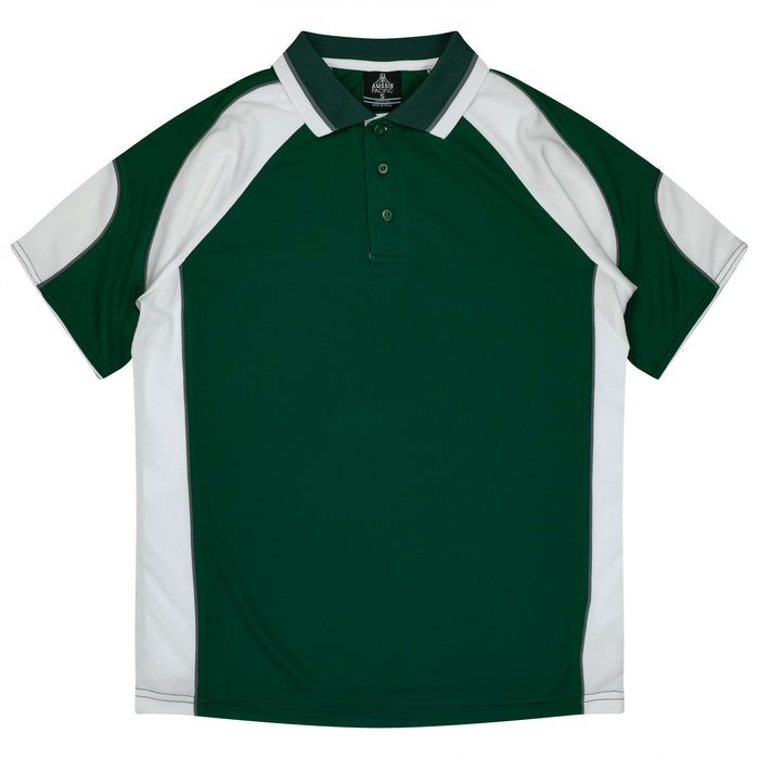 Murray Kids Polos - BOTTLE/WHITE