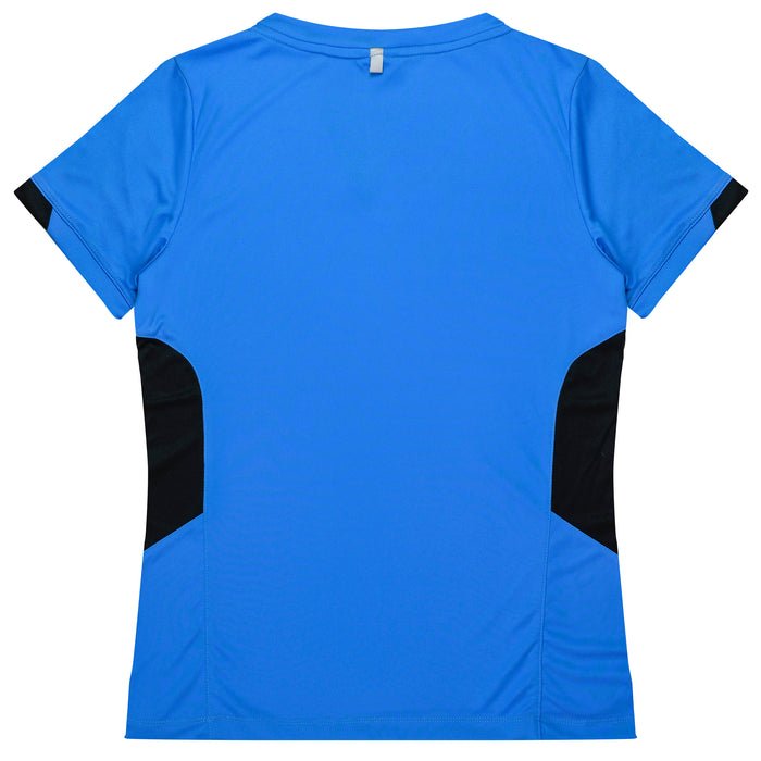 Tasman Lady Tees - CYAN/BLACK