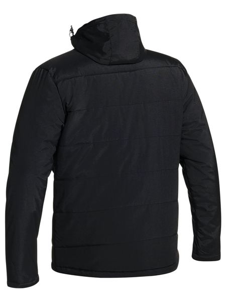 Bisley Puffer Jacket with Adjustable Hood BJ6928 - Black rear