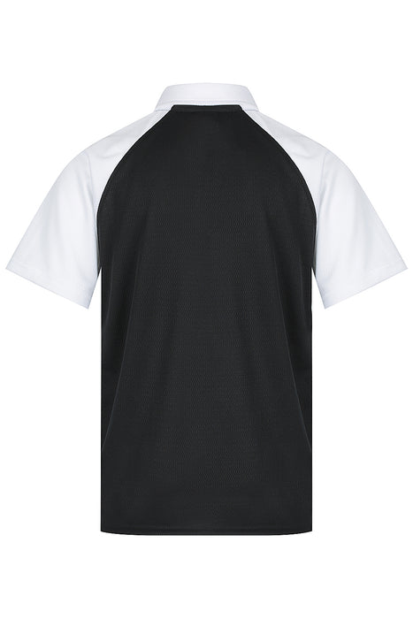 Manly Kids Polos - BLACK/WHITE