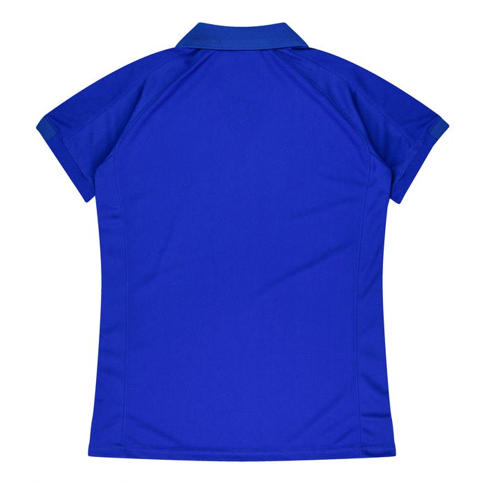 Flinders Lady Polos - ROYAL/WHITE