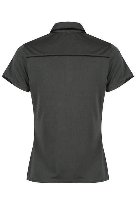 Currumbin Lady Polos - SLATE/BLACK