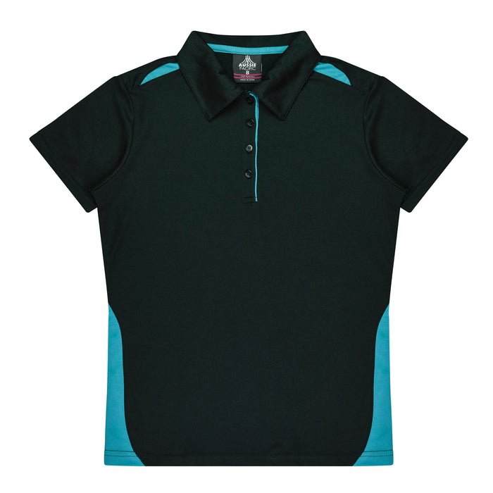 Paterson Lady Polos - BLACK/TEAL