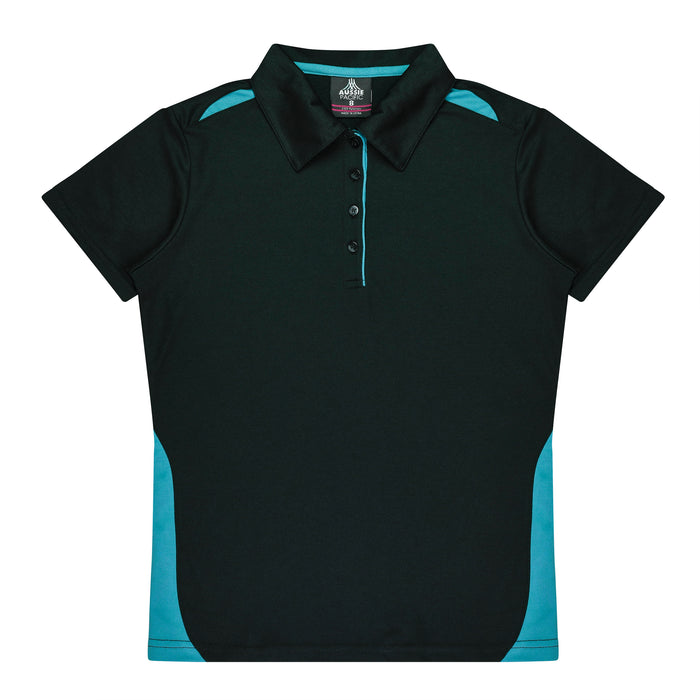Paterson Lady Polos - BLACK/TEAL
