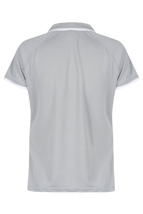 Double Bay Lady Polos - SILVER/WHITE