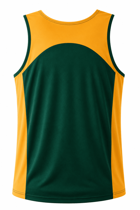 Premier Mens Singlets - BOTTLE/GOLD