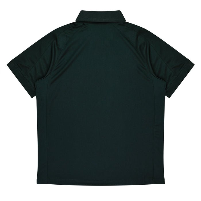 Flinders Mens Polos - BLACK/WHITE