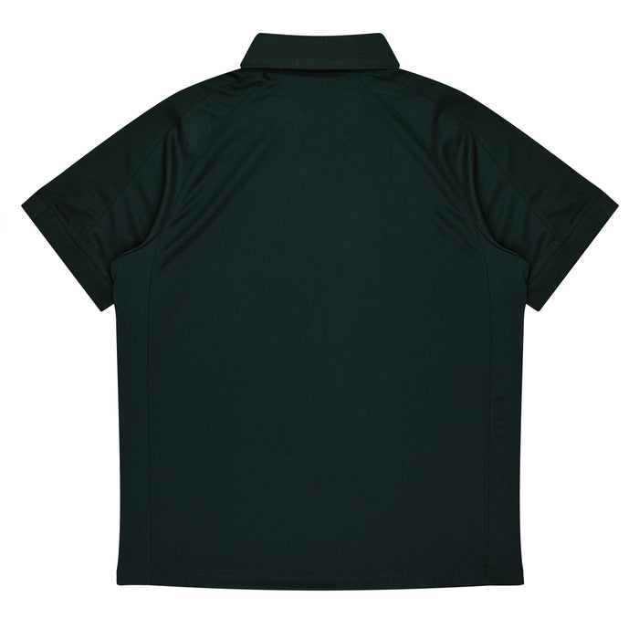 Flinders Mens Polos - BLACK/WHITE