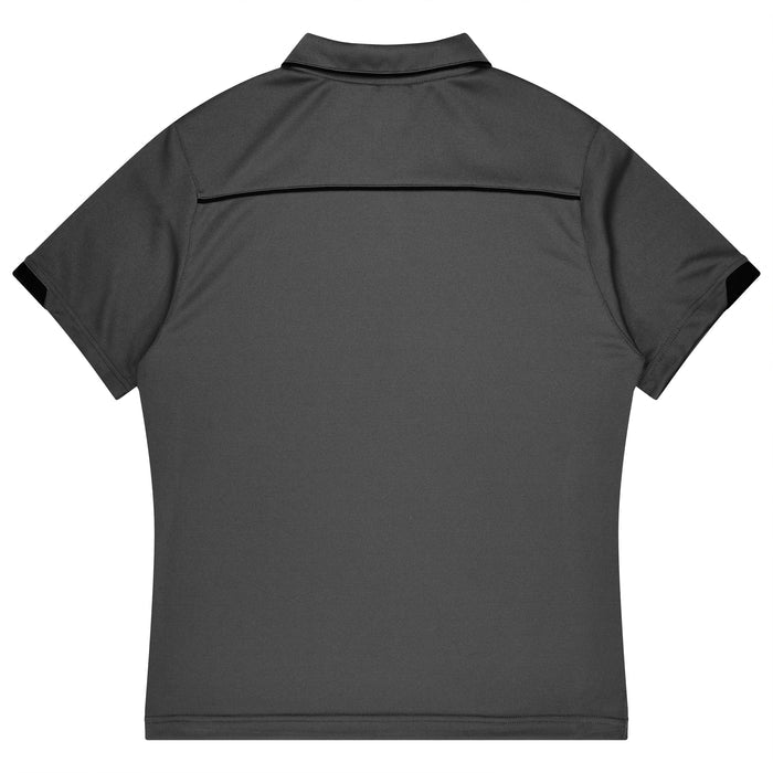 Currumbin Kids Polos - SLATE/BLACK