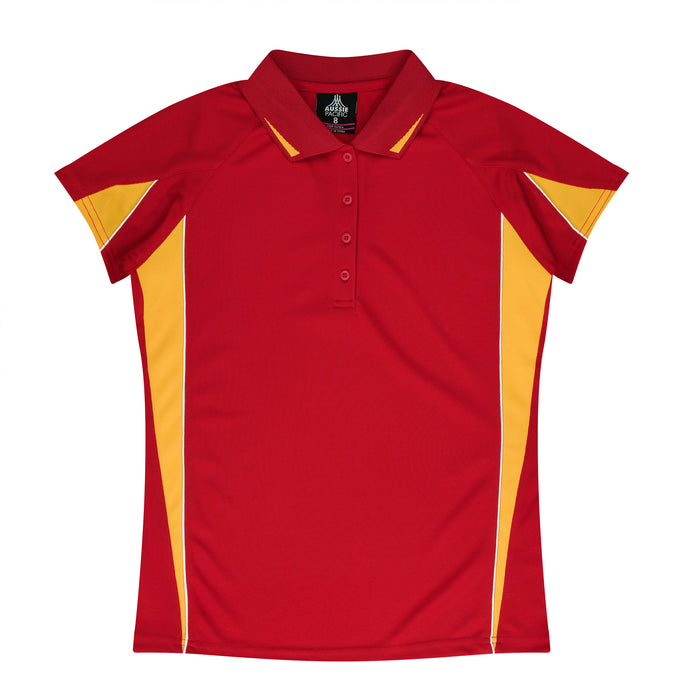 Eureka Lady Polos - RED/GOLD