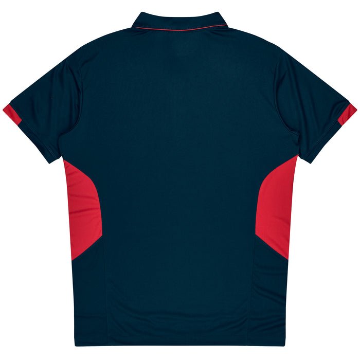 Tasman Kids Polos - NAVY/RED