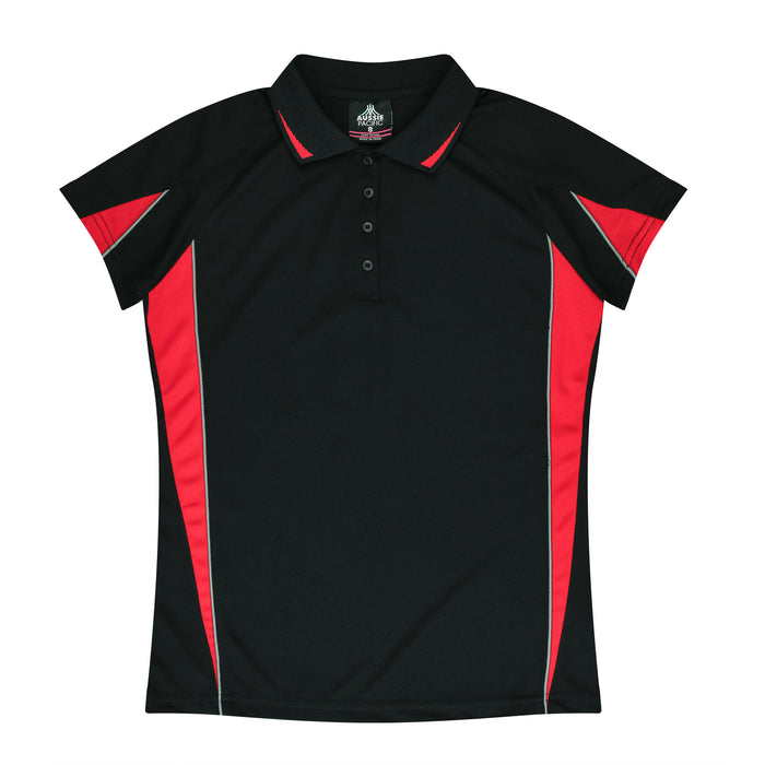 Eureka Lady Polos - BLACK/RED