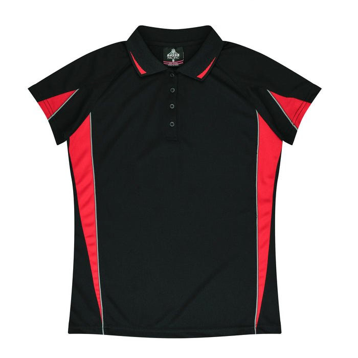 Eureka Lady Polos - BLACK/RED