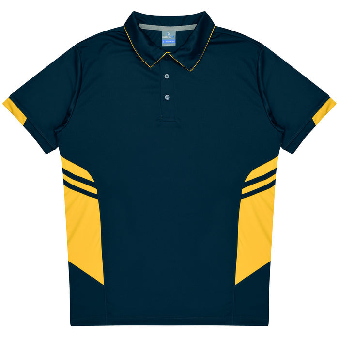 Tasman Kids Polos - NAVY/GOLD
