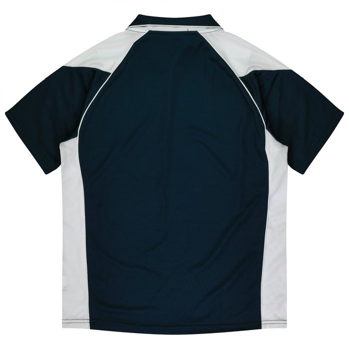 Premier Kids Polos - NAVY/WHITE