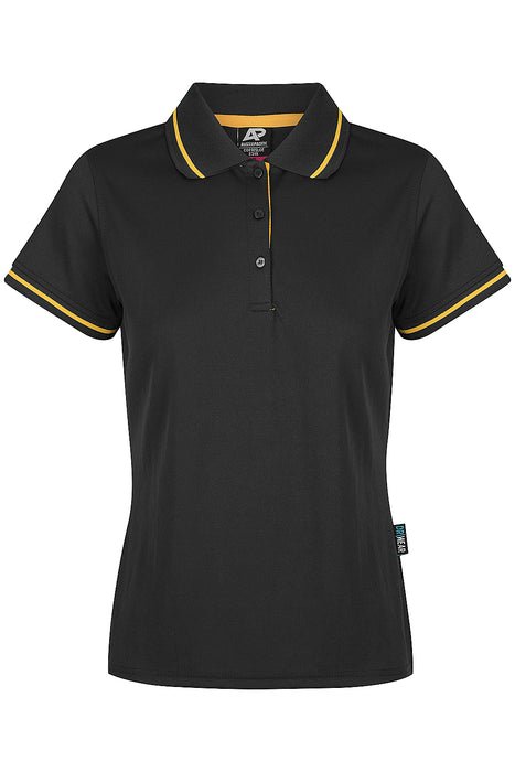 Cottesloe Lady Polos - BLACK/GOLD