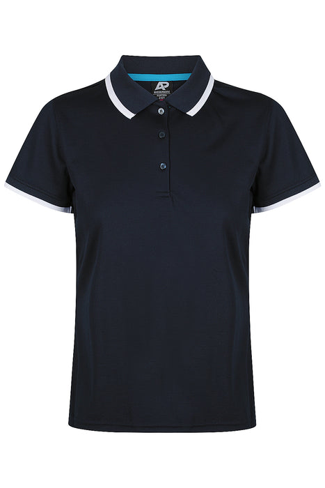 Portsea Lady Polos - NAVY/WHITE
