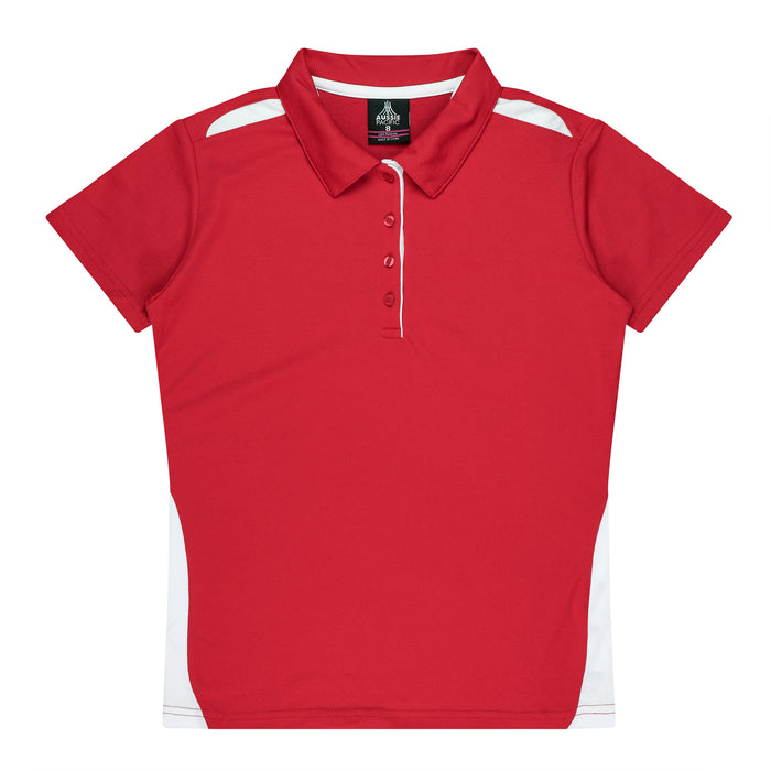 Paterson Lady Polos - RED/WHITE