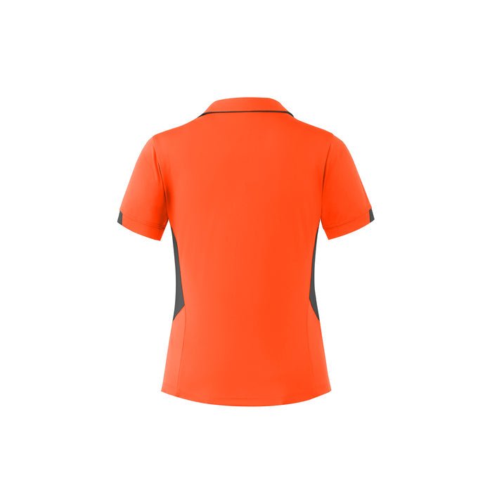 Tasman Lady Polos - NEON ORANGE/SLATE