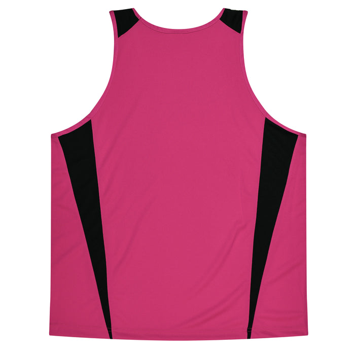Eureka Kids Singlets - PINK/BLACK