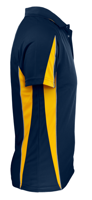 Eureka Mens Polos - NAVY/GOLD