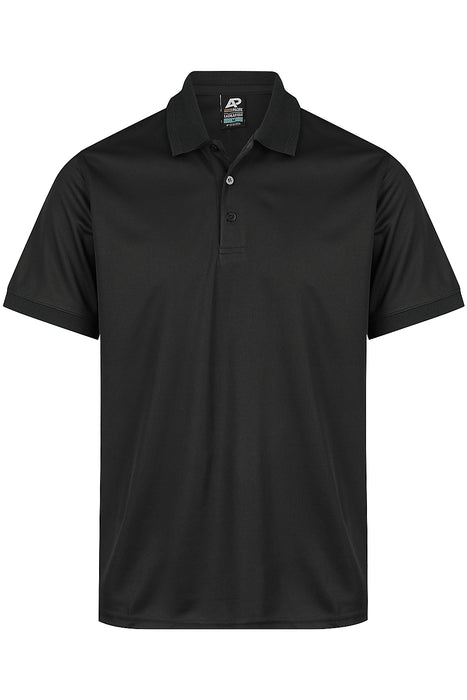 Lachlan Mens Polos - BLACK